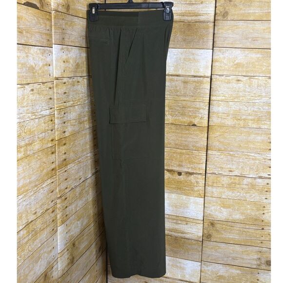 ATHLETA BROOKLYN HEIGHTS HIGH RISE ASPEN OLIVE CASUAL ATHLEISURE CARGO PANTS 8 - Picture 4 of 5
